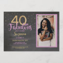 Search for 40 and fabulous 40th birthday invitations Gold