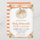 Search for fall sweet 16 invitations Floral