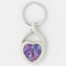 Search for heart abstract keychains Purple