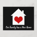 Recherche de foyer cartes postales Nous avons déménagé