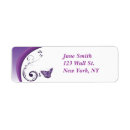Search for butterfly design return address labels Purple