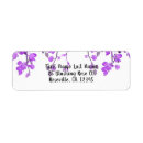Search for orchid flower return address labels Elegant