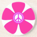 Recherche de signe paix dessous de verres Rétro