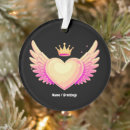 Search for angel wings ornaments Heart