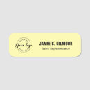 Search for yellow name tags Professional