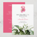 Search for flamingo bachelorette party invitations Watercolor