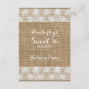 Search for burlap sweet 16 invitations For her