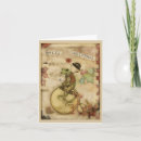 Recherche de vélo antique vœux cartes Vintage