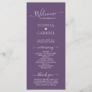 Recherche de purple wedding programs Mauve