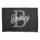 Search for monogrammed pillowcases Girly