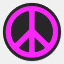 Search for peace symbols stickers Pink