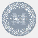 Search for just married wedding stickers Couple