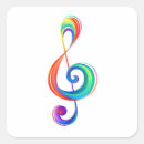 Search for treble clef stickers Rainbow