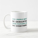 Search for exhausted mugs Humour