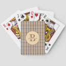Search for last name playing cards Monogrammed