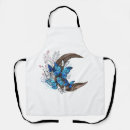 Recherche de papillon bleu tabliers Blanc
