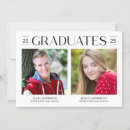 Search for joint graduation invitations Black and white