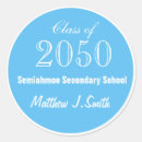 Search for elegant graduation stickers Blue