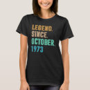 Recherche de légende 1973 tshirts Octobre