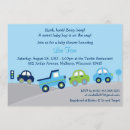Recherche de camion bleu baby shower invitations Garçons