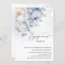 Search for dusty blue engagement party invitations Floral