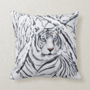 Recherche de tigre sauvage coussins Neige