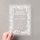 Search for acrylic bridal shower invitations Greenery