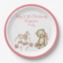 Search for babys first christmas plates Baby girl