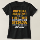 Search for virtual assistant tshirts Job