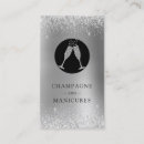 Search for silver foil business cards Nail salon