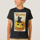 Search for vintage halloween black cat tshirts Kitten