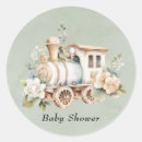 Search for train baby shower stickers Boy
