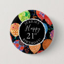 Search for 21st birthday buttons Modern