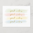 Search for good vibes postcards Typography
