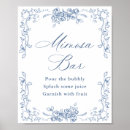 Recherche de toile mariage posters Élégant jardin rose bleu