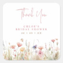 Search for bridal thank you stickers Wildflowers