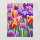 Search for spring tulips postcards Watercolor