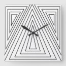 Recherche de motif triangle horloges Noir et blanc