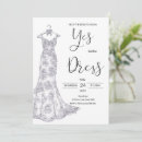 Search for dress shop invitations Yes to the dress