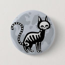 Search for skeleton lovers buttons Black cat