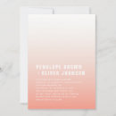 Search for gradient wedding invitations Coral