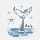 Recherche de queue de baleine autocollants Aquarelle