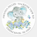 Search for baby shower return address stickers Floral
