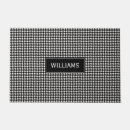 Search for houndstooth doormats Black and white