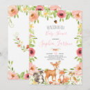 Recherche de forêt baby shower invitations Aquarelle
