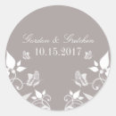 Search for butterflies wedding stickers Modern