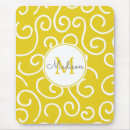 Recherche de jaune et blanc tapis souris Pour elle