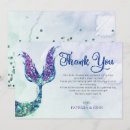 Search for mermaid thank you cards Glitter