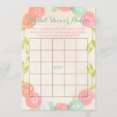 Recherche de douche nuptiale de bingo test invitations Floral