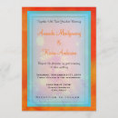 Recherche de arrière plan orange invitations Moderne